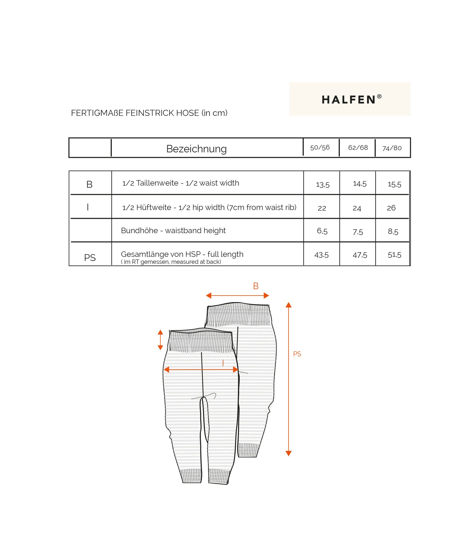 Passform Feinstrick Hose mit hohem Bündchen (SALE)