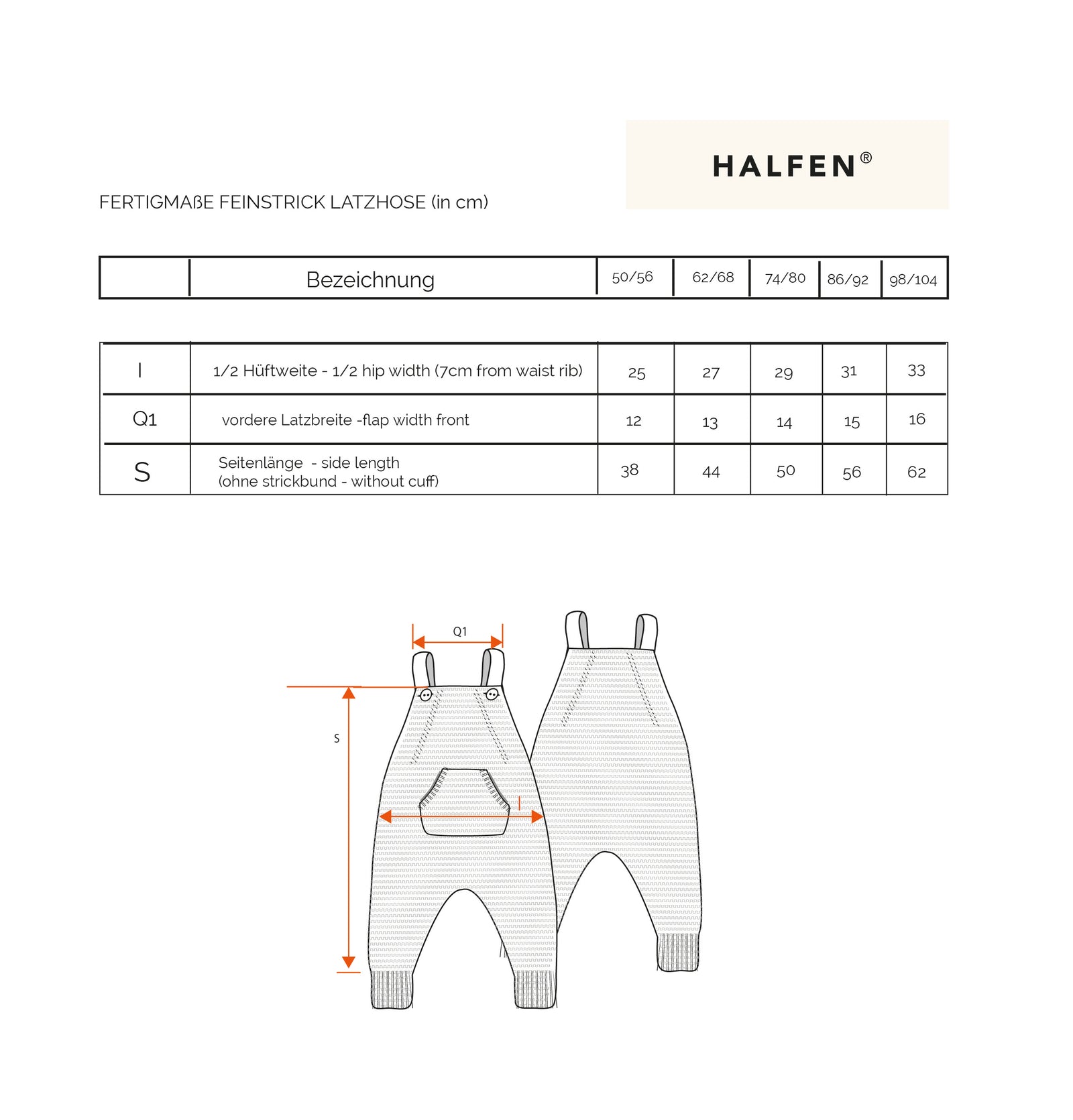 Passform Feinstrick Latzhose aus Merino | Baby
