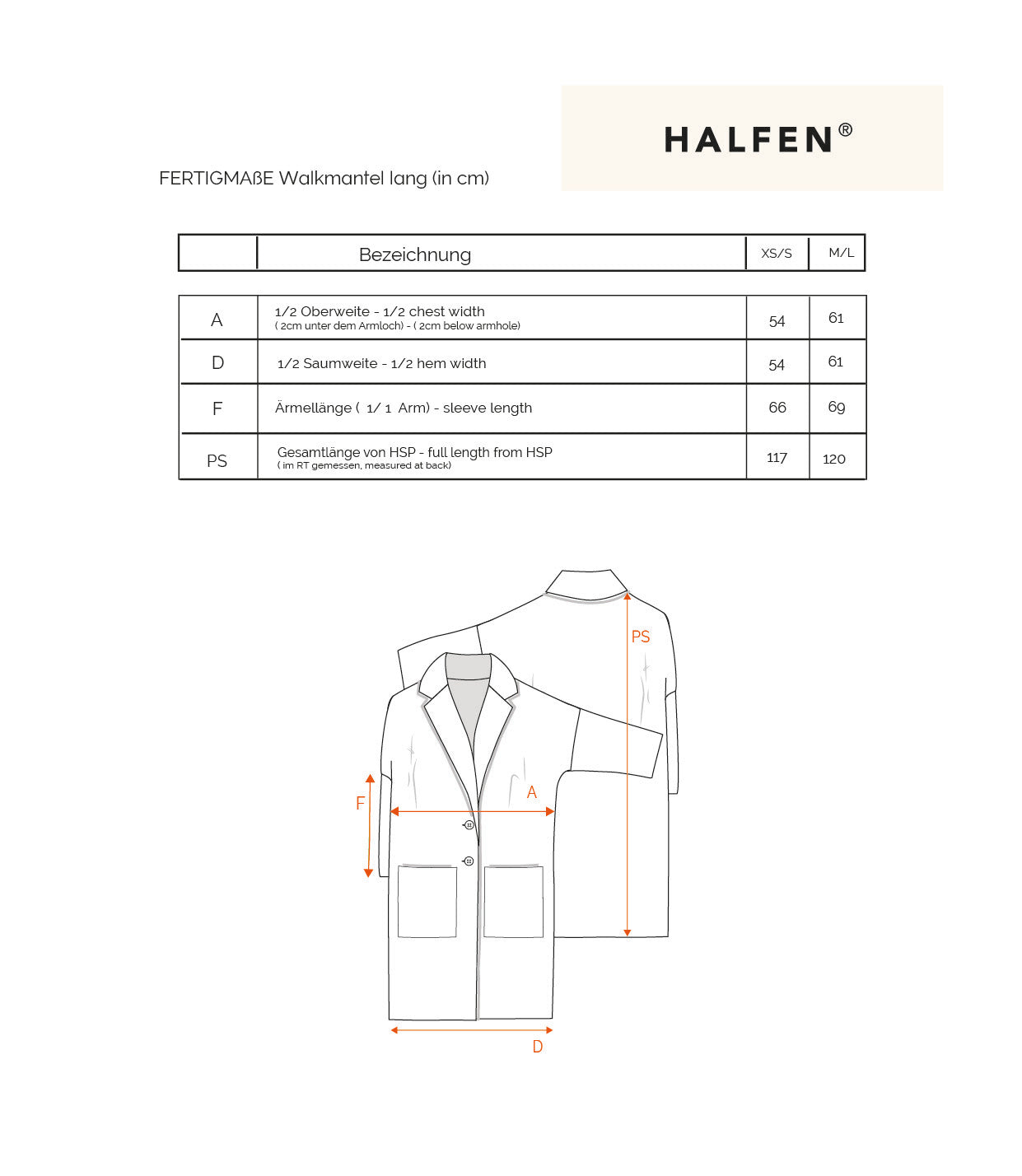Passform Langer Wollwalk Mantel für Damen aus 100% Schurwolle