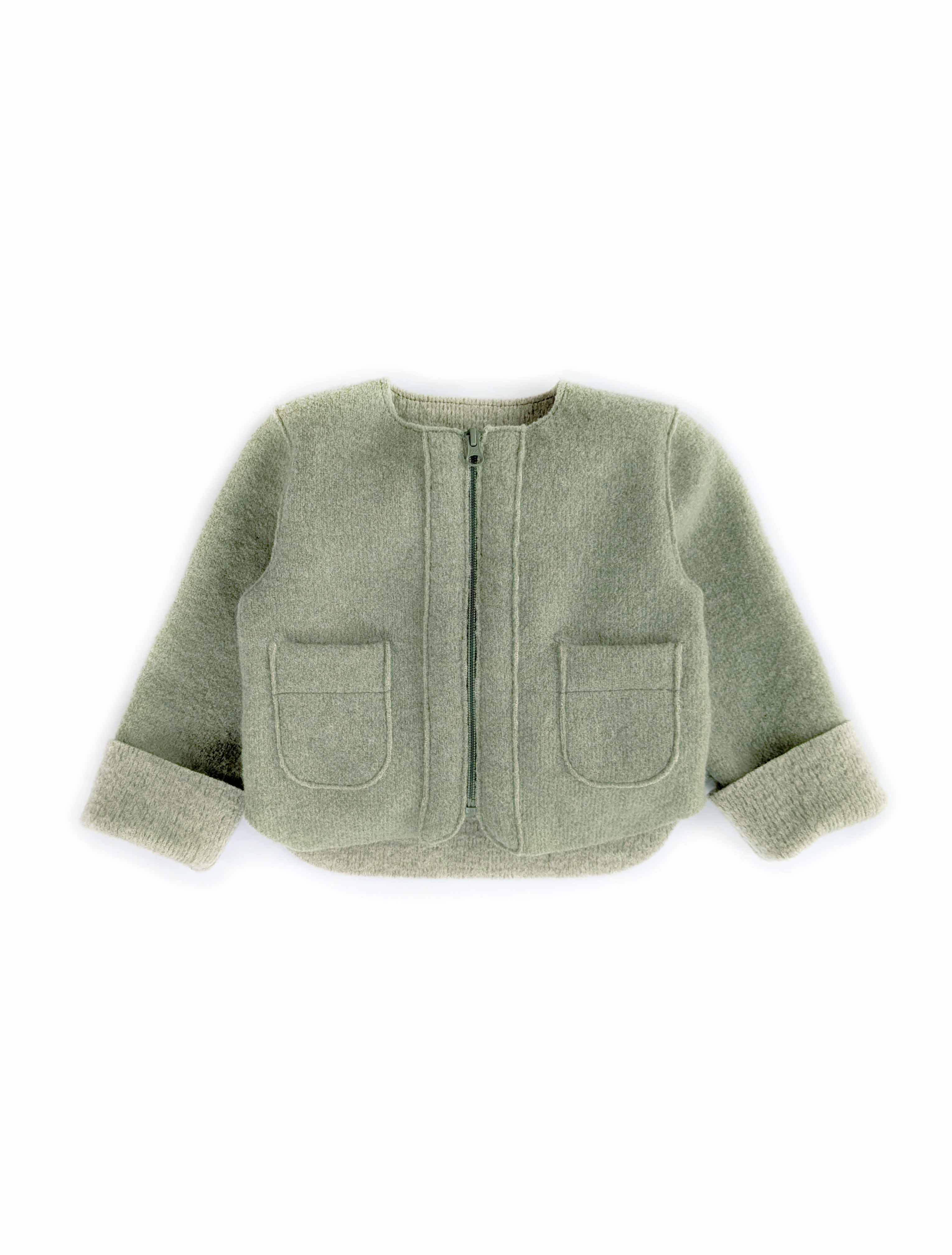 Walk-Doubleface Rundhals Jacke