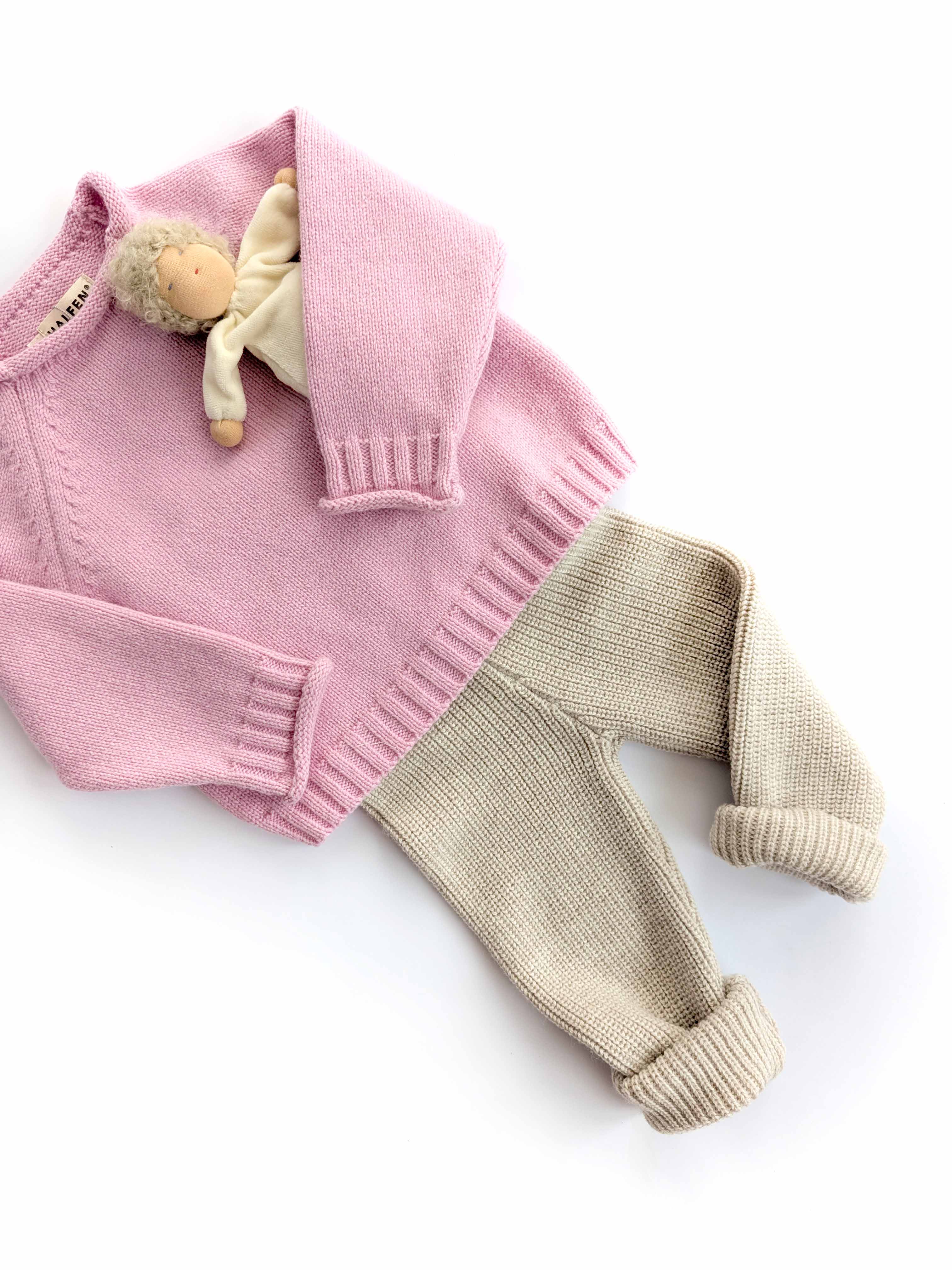 easy Sweater mit Rollkanten