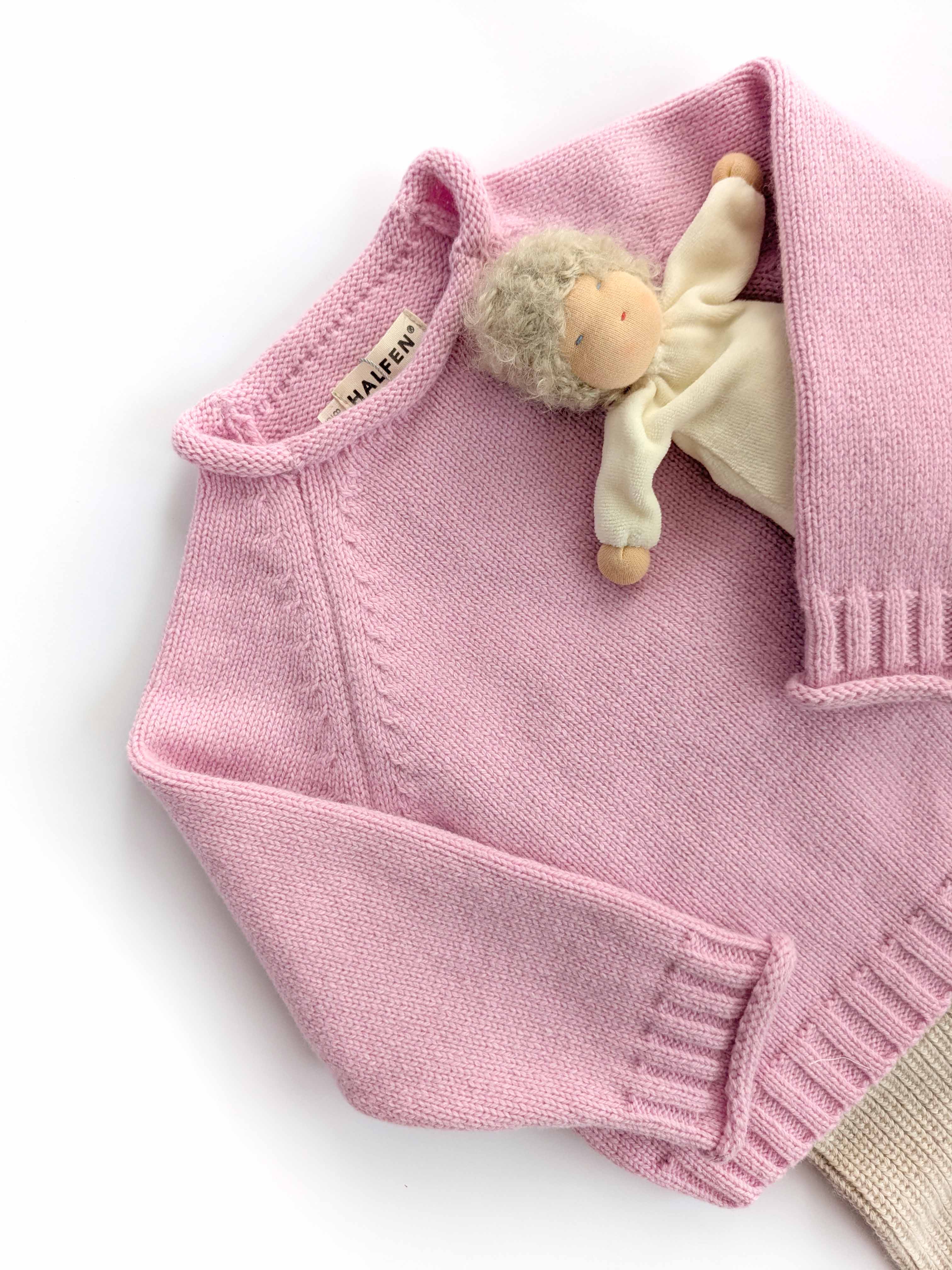 easy Sweater mit Rollkanten