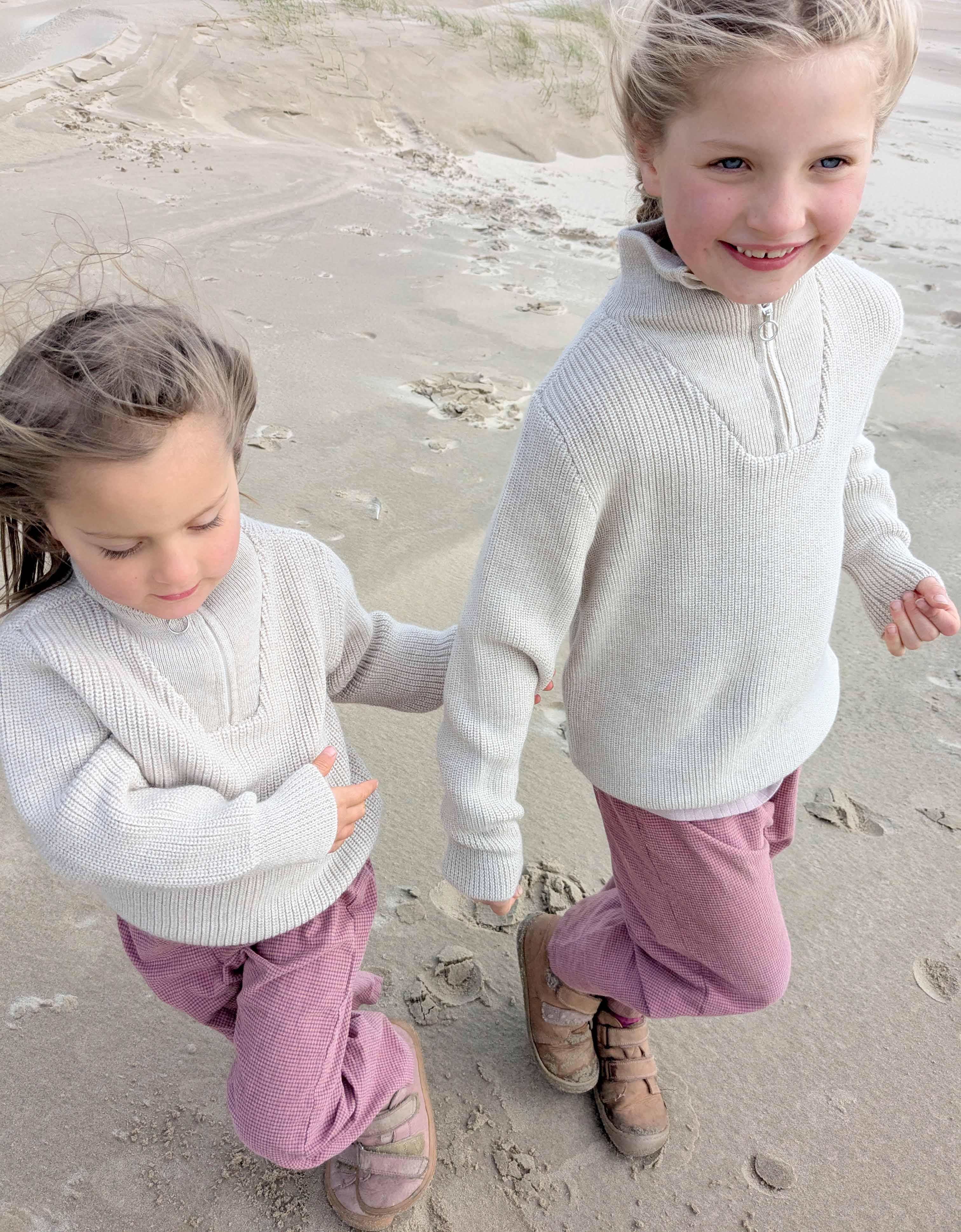 Kinder Struktur Strick Troyer