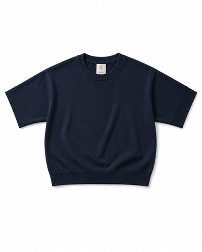 Dünnes Feinstrick T-Shirt aus Merinowolle | Damen