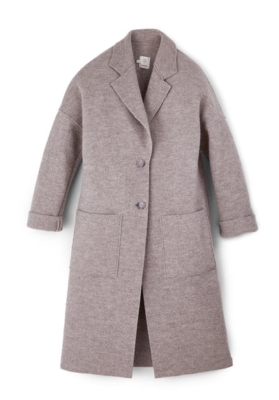 Langer Mantel aus Walk | Damen