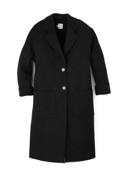 Langer Mantel aus Walk | Damen