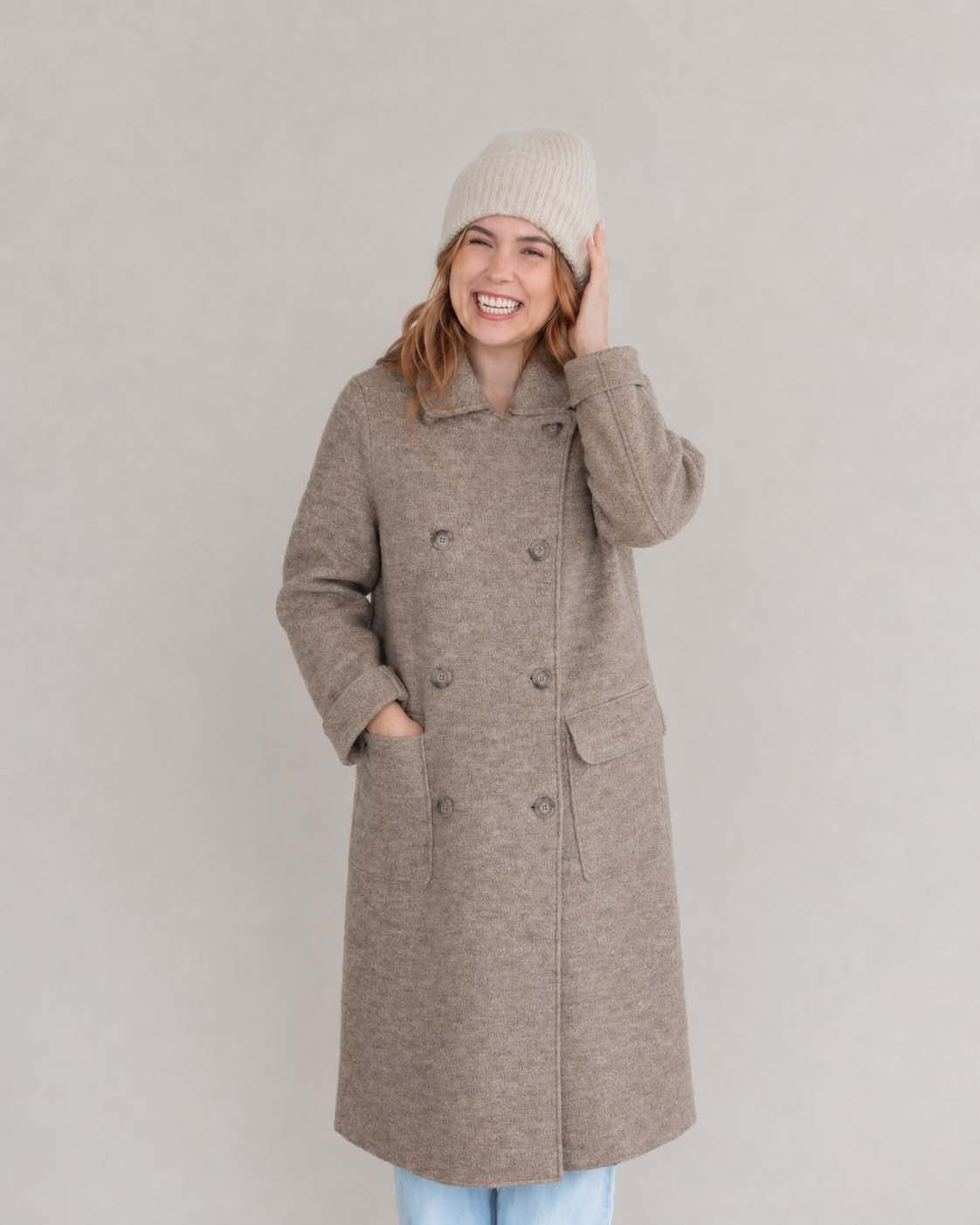 langer Walk Zweireiher Mantel | Damen