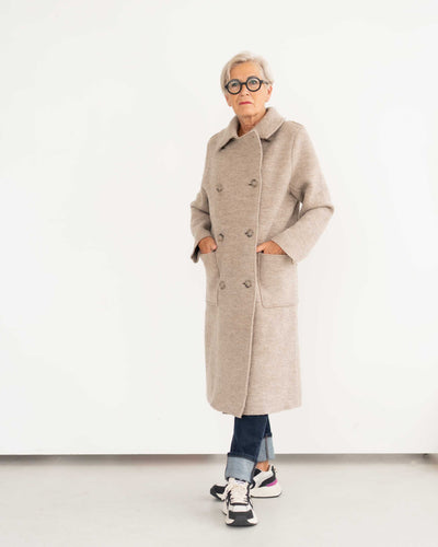 langer Walk Zweireiher Mantel | Damen