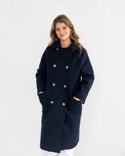 langer Walk Zweireiher Mantel | Damen