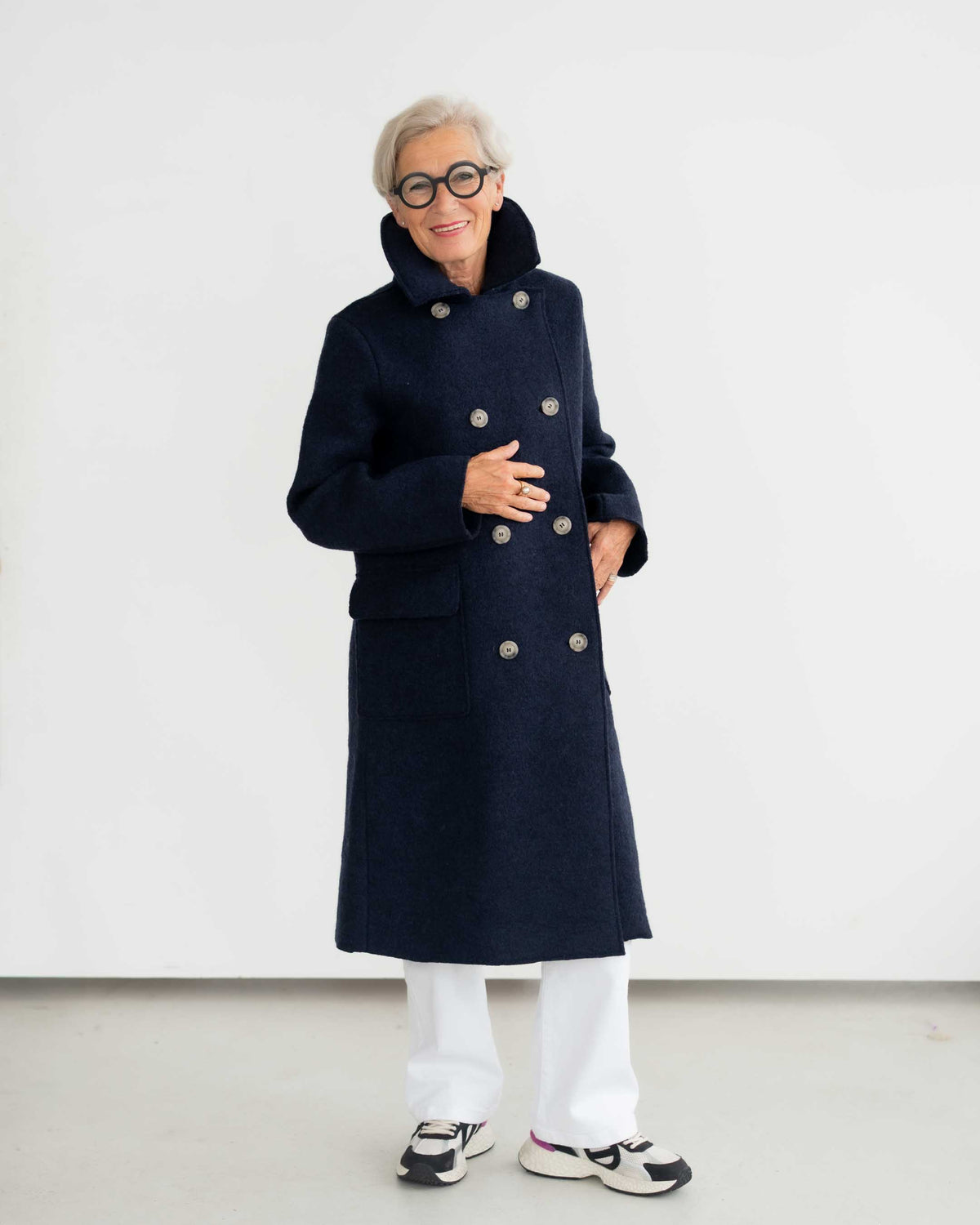 langer Walk Zweireiher Mantel | Damen