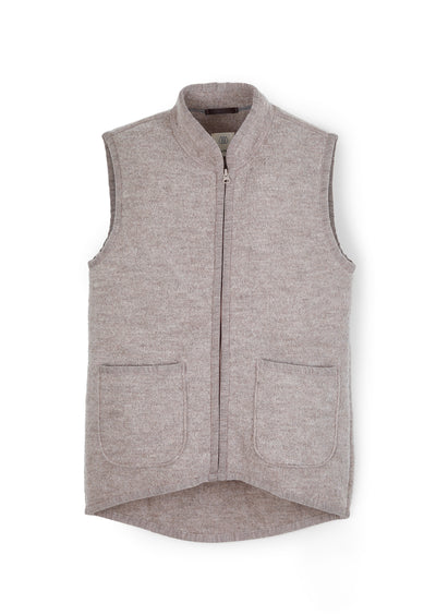 Weste mit Reissverschluss aus Wollwalk | Unisex
