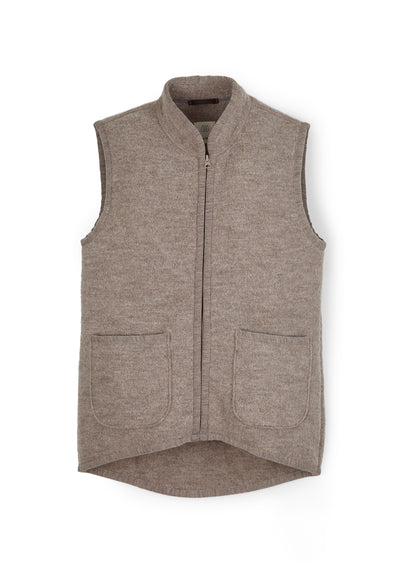 Weste mit Reissverschluss aus Wollwalk | Unisex