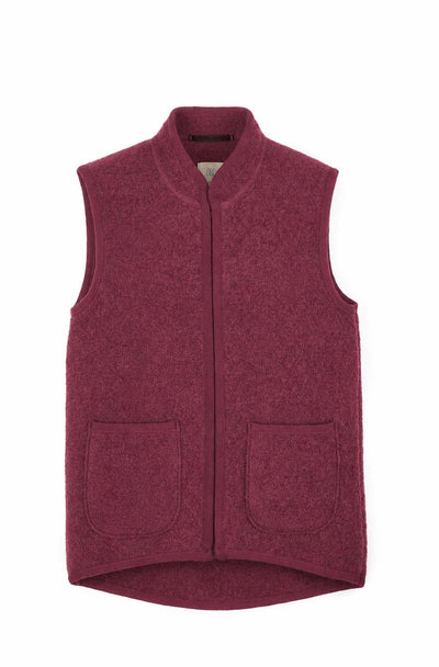 Weste mit Reissverschluss aus Wollwalk | Unisex