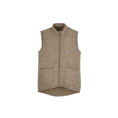 Weste mit Reissverschluss aus Wollwalk | Unisex