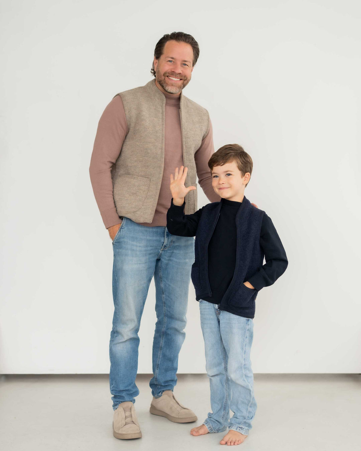 Weste mit Reissverschluss aus Wollwalk | Unisex