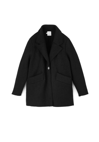 Blazer Klassisch aus feinem Walk | Damen