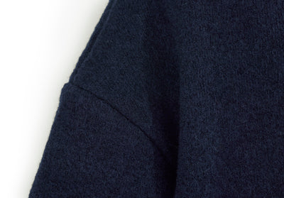 Short oversized jacket for women made of boiled wool