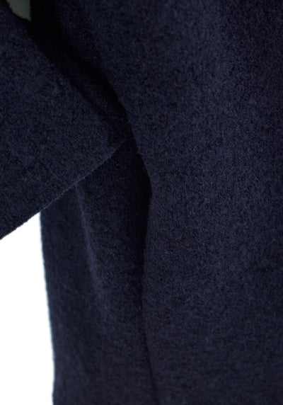 Kurzmantel mit Knopfleiste aus Walk | Damen