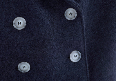 Kurzmantel mit Knopfleiste aus Walk | Damen