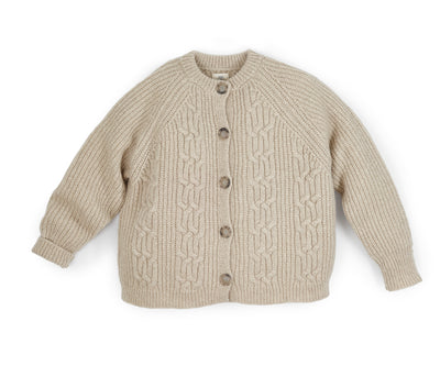 Cardigan mit Flechtdetails aus Alpaka  | Damen