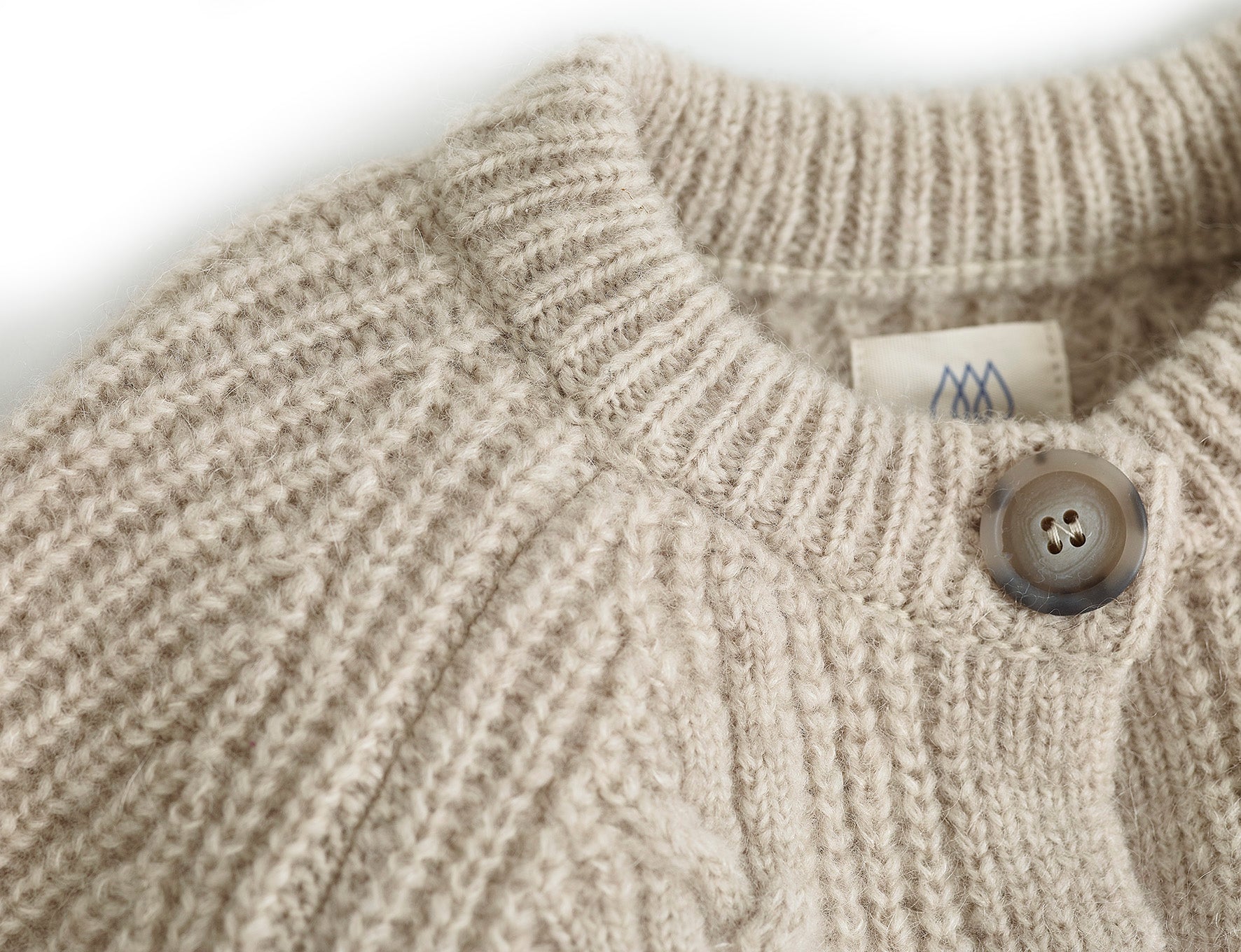 Cardigan mit Flechtdetails aus Alpaka  | Damen