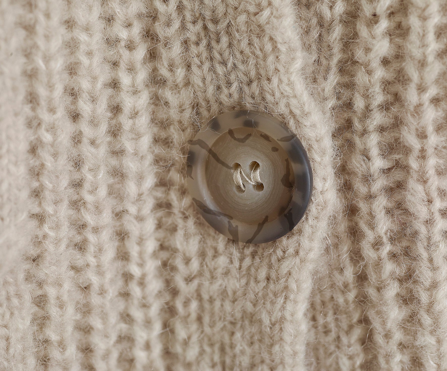 Cardigan mit Flechtdetails aus Alpaka  | Damen