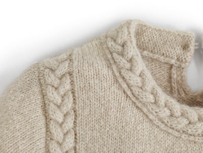 Sweater mit Flechtdetails aus Alpaka  | Damen