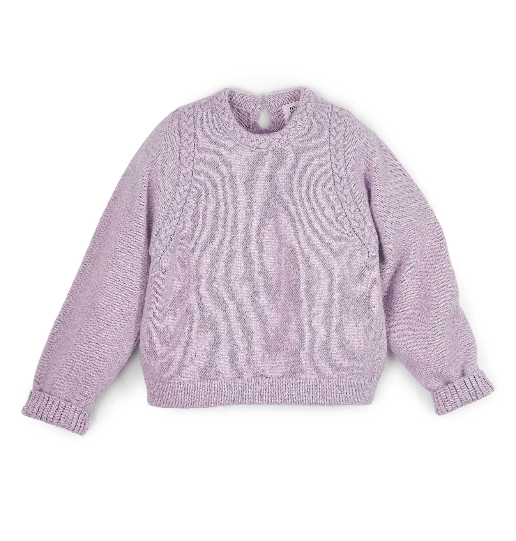 Sweater mit Flechtdetails aus Alpaka  | Damen