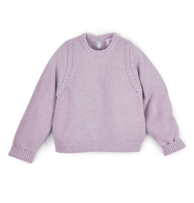 Sweater mit Flechtdetails aus Alpaka  | Damen