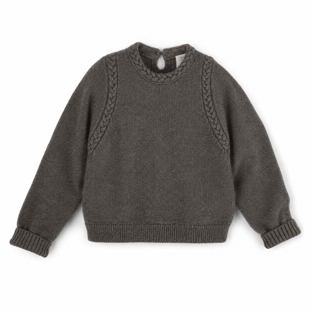 Sweater mit Flechtdetails aus Alpaka  | Damen