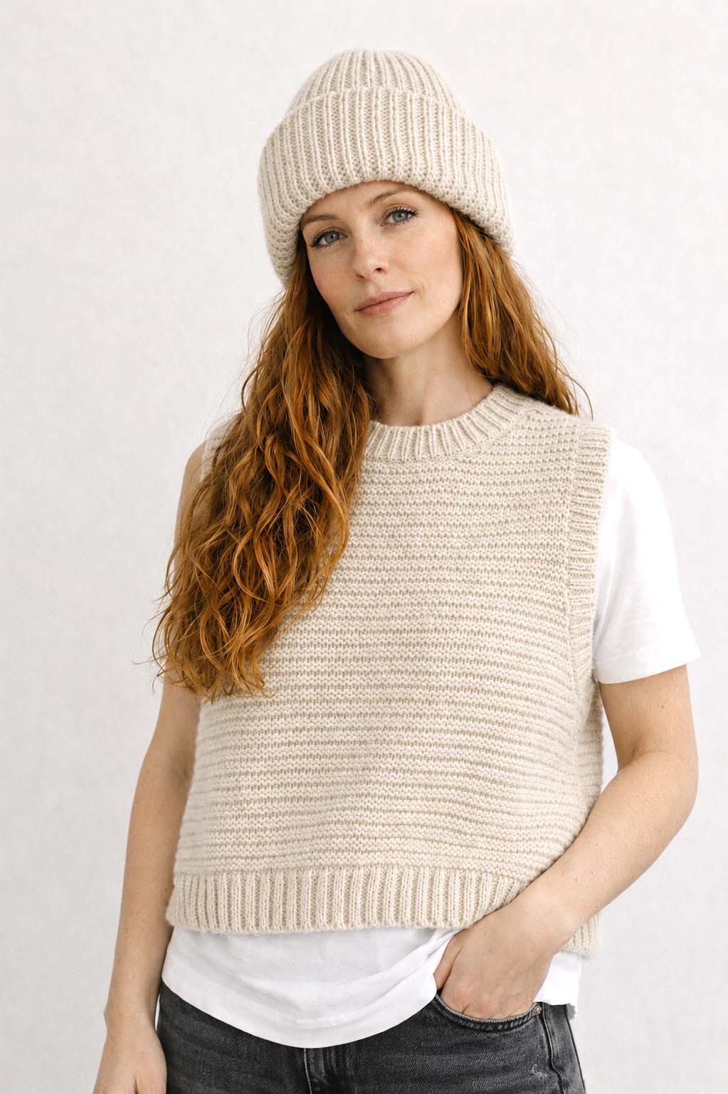 Strick Pullunder aus Alpaka | Damen