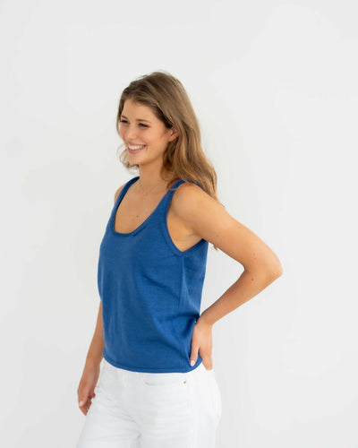 Dünnes Feinstrick Top aus Merinowolle | Damen