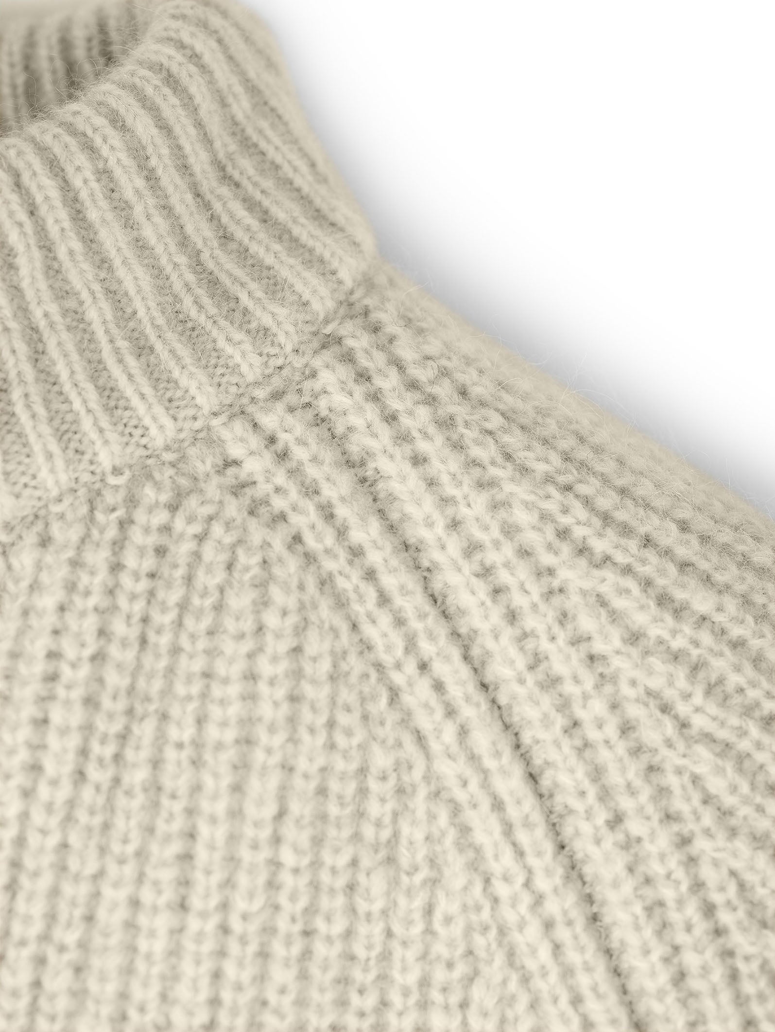 Struktur Sweater mit Knopfleiste aus Alpaka | Damen