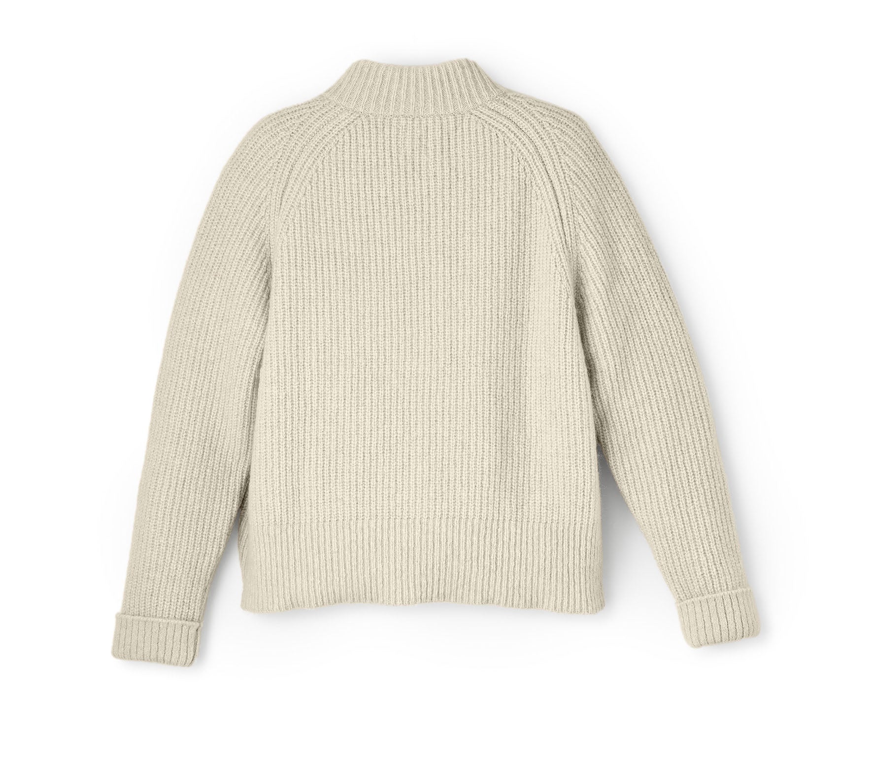 Struktur Sweater mit Knopfleiste aus Alpaka | Damen