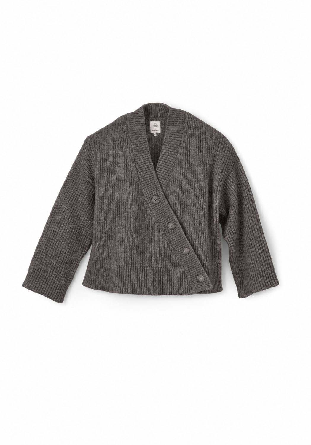 Women's Asymmetric Alpaca Cardigan