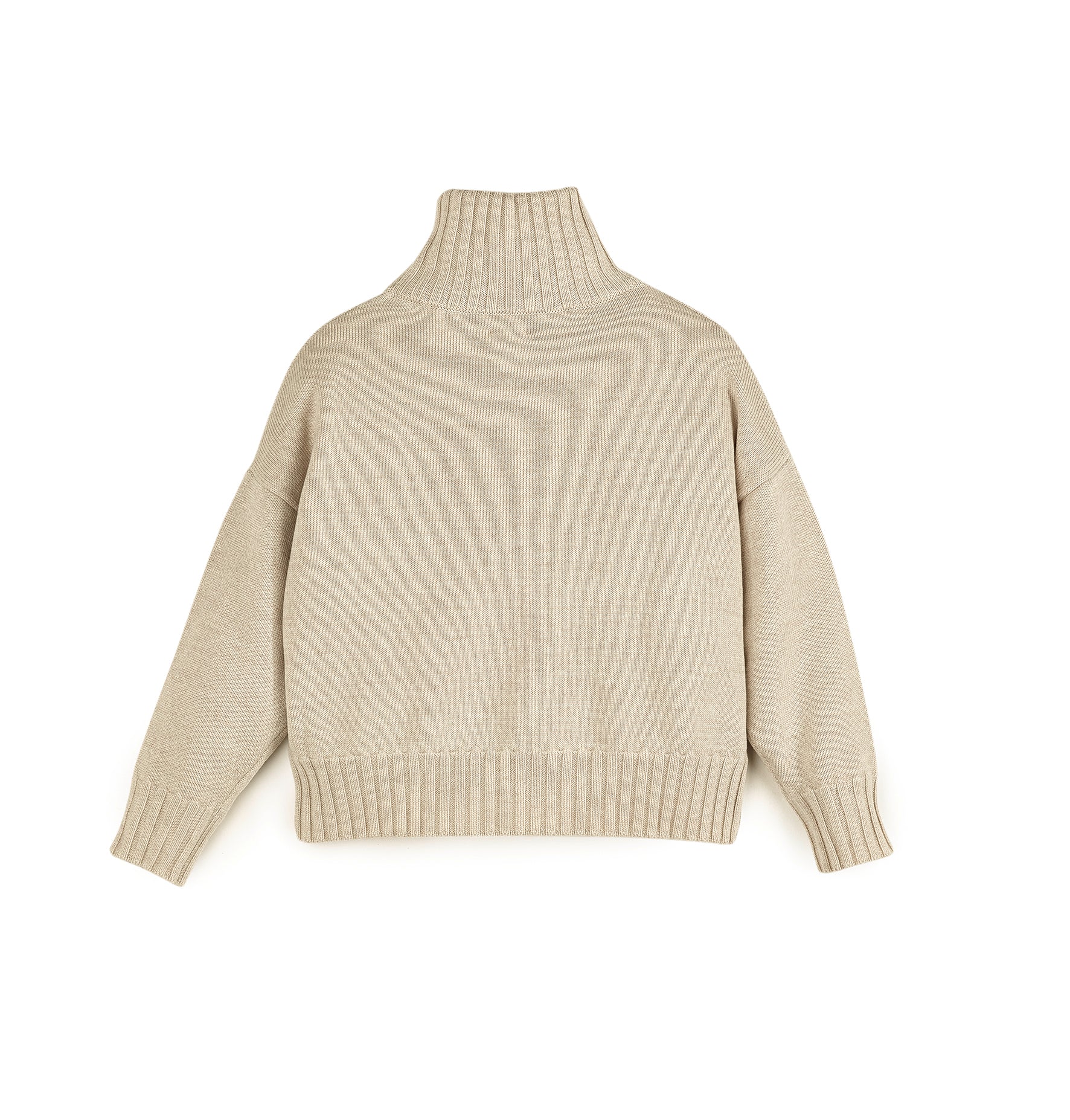 Oversized Sweater mit Stehkragen