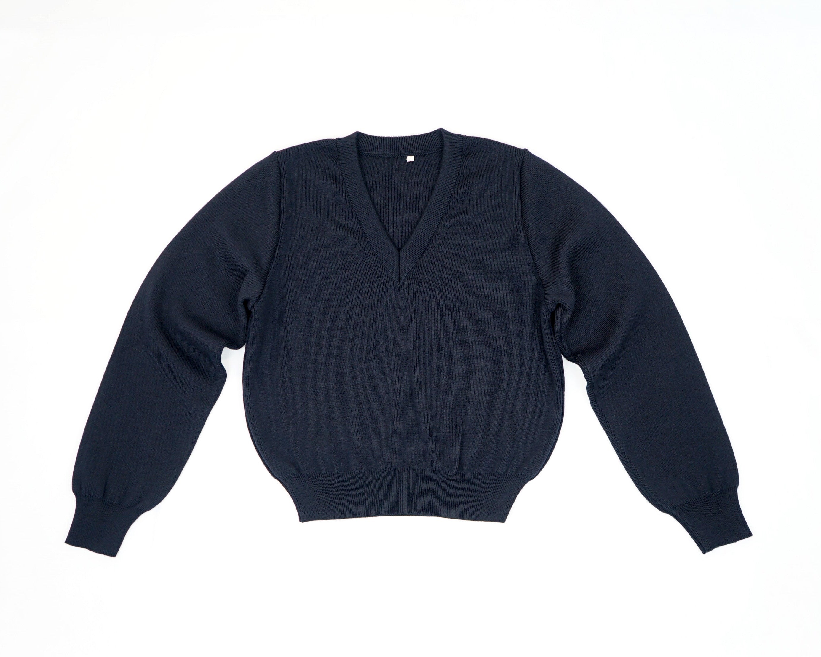 fest gestrickter V-Neck Sweater