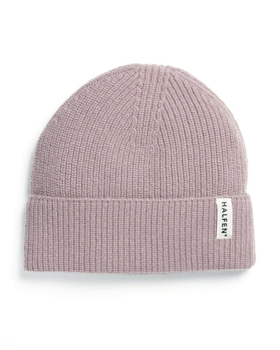 Beanie mit Cashmere und Merino in Rose – Frontansicht 