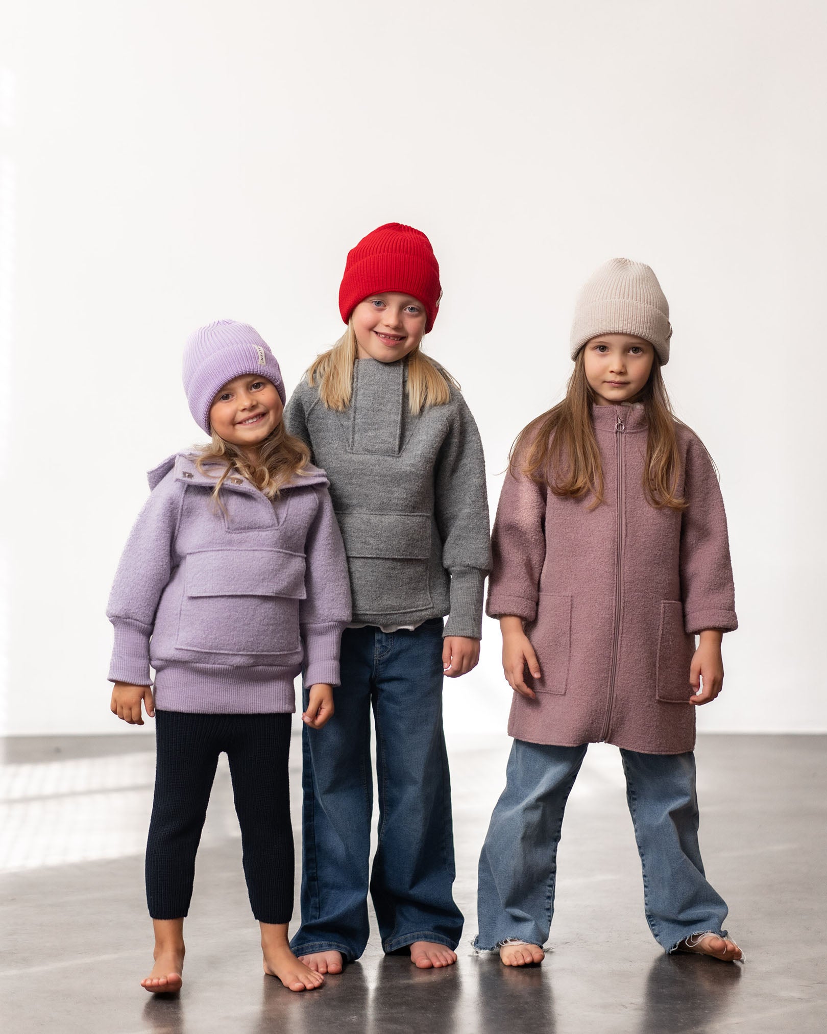 Beanies aus Merinowolle  – Gruppenbild 