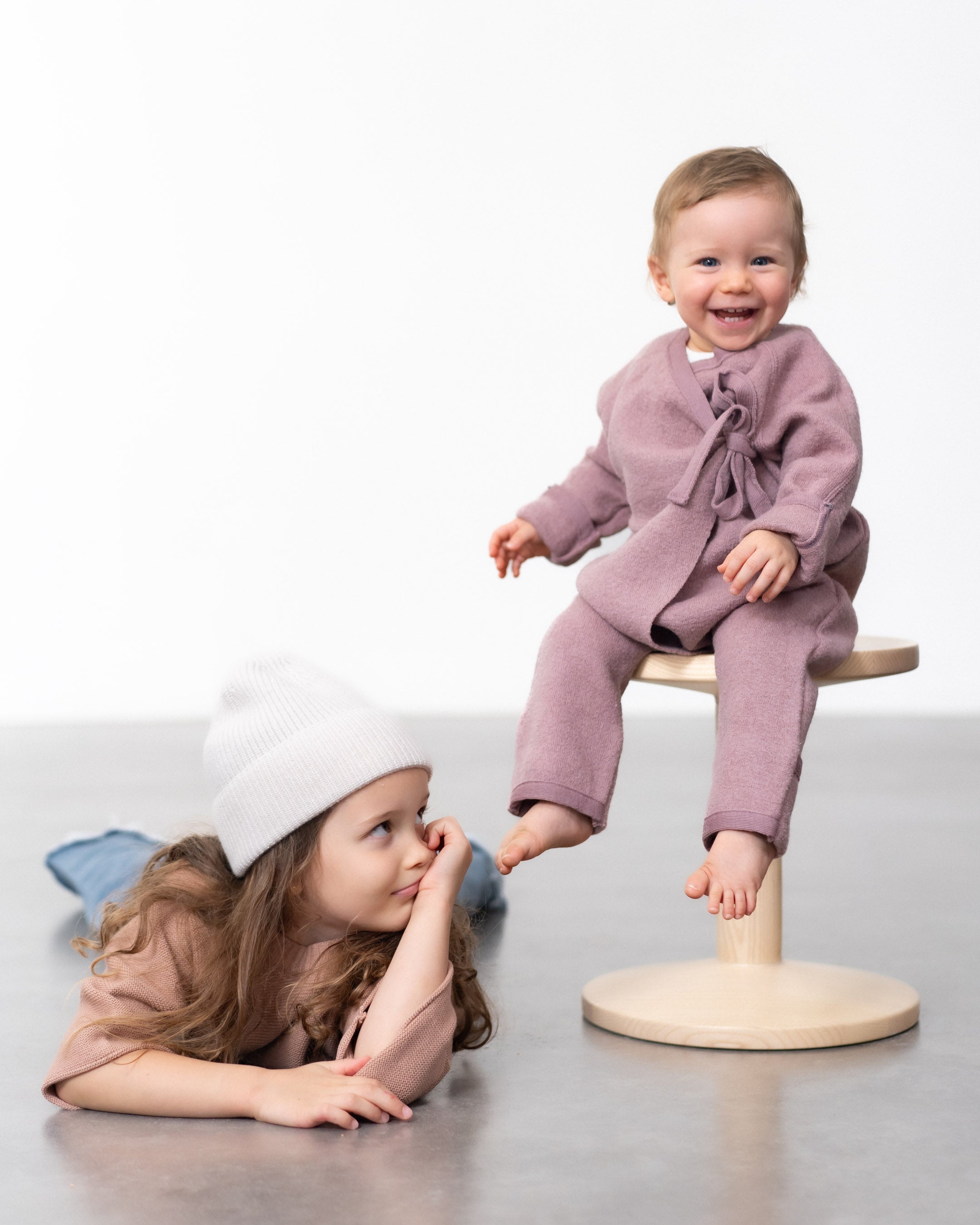 Baby walk overall with ties