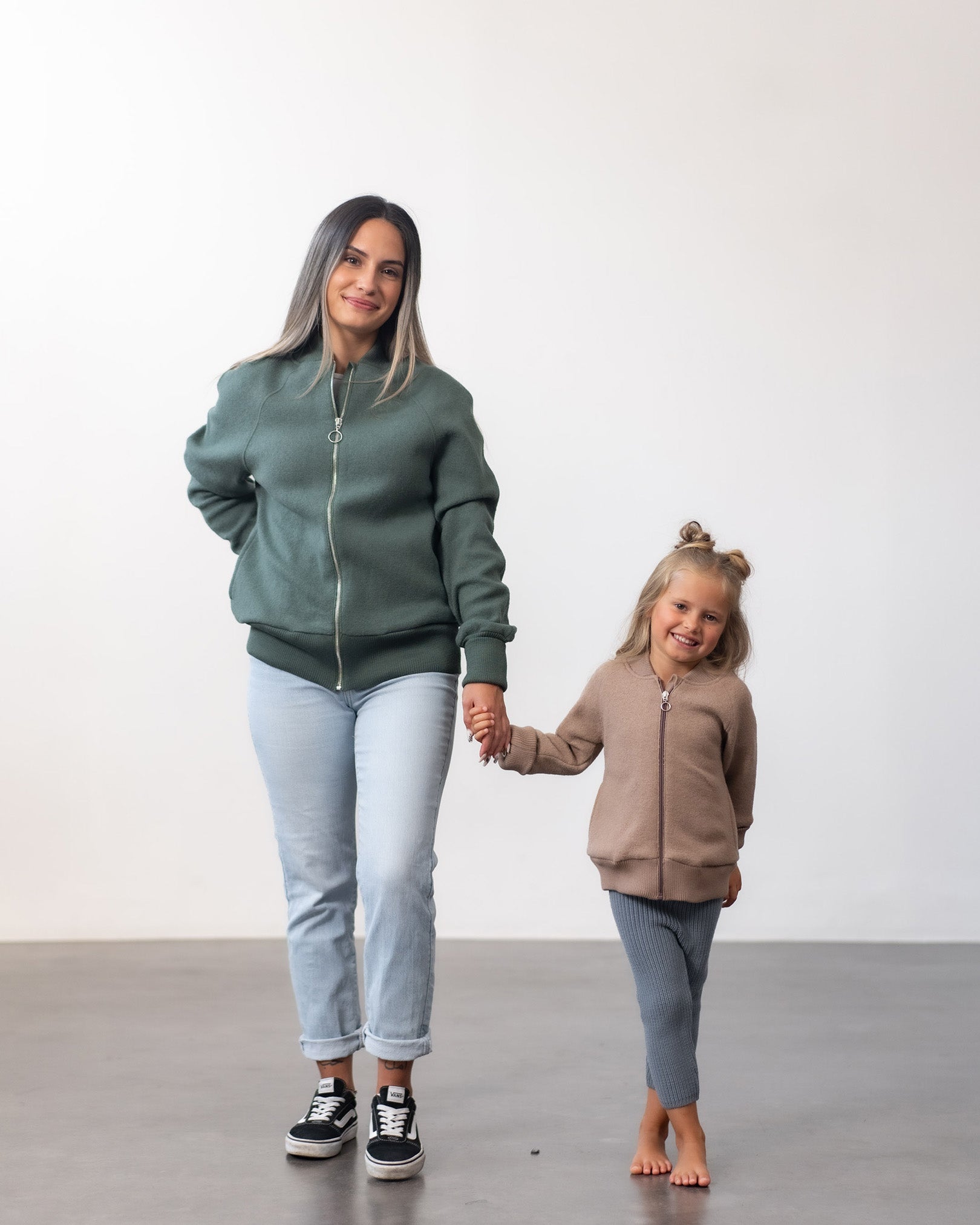 Unisex Boiled Wool Bomber Jacket