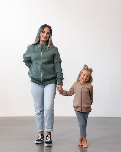 Bomberjacke aus feinem Wollwalk | Unisex