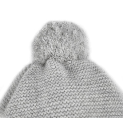 Bommelmütze zum Binden aus Cashmere Merino | Baby