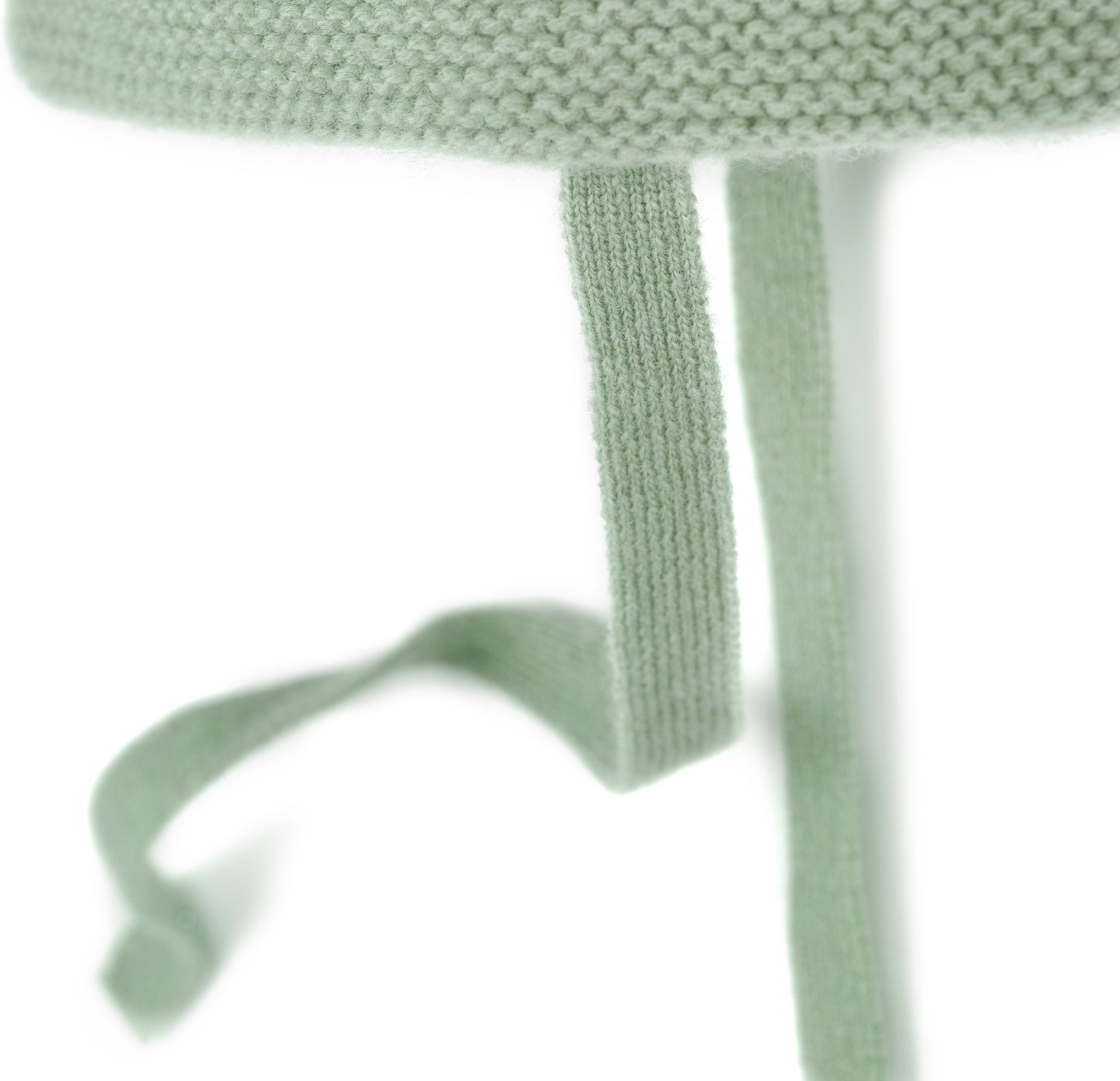 Cashmere Baby Bobble Hat with Ties