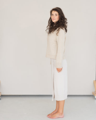 Pullover mit Schulterdetail aus Alpaka | Damen