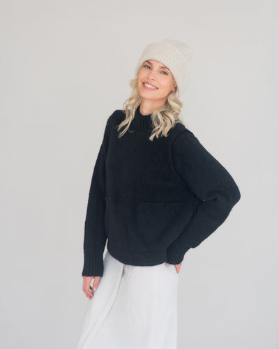 Pullover mit Schulterdetail aus Alpaka | Damen