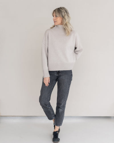 Stehkragen Pullover aus Cashmere Merino | Damen