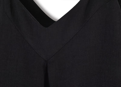 Kleid mit gedrehten Trägern aus Leinen | Damen