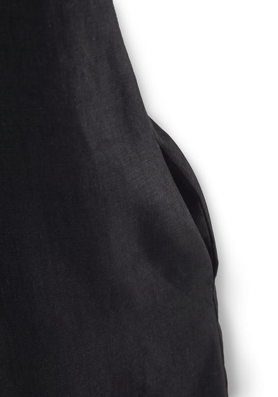 Kleid mit gedrehten Trägern aus Leinen | Damen