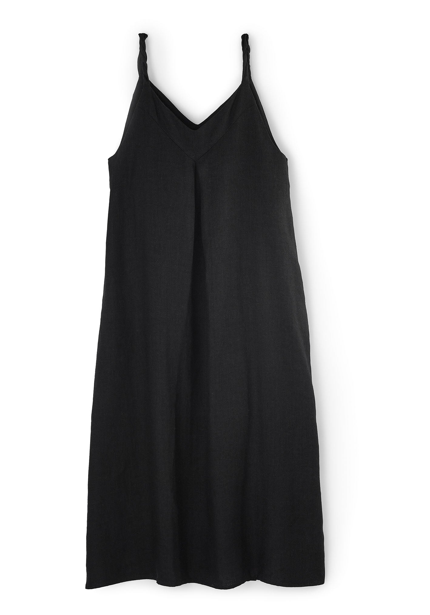 Linen Dress with Twisted Straps